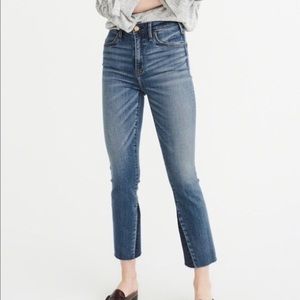 Abercrombie Simone High Rise Ankle Flare Jeans
